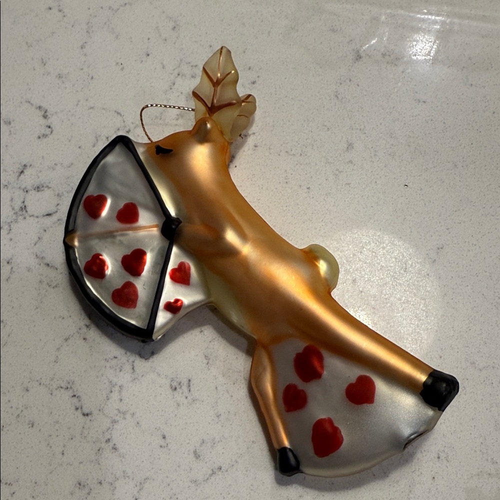 Pottery Barn Vintage Cupid Reindeer Ornament